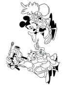 Mickey Mouse kleurplaat 23